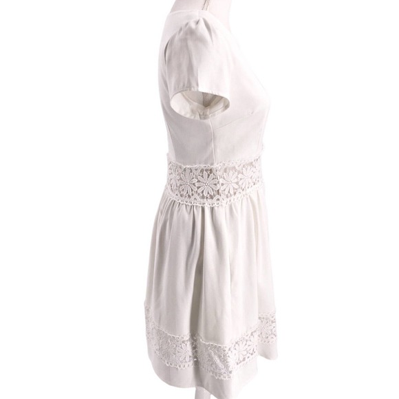 Fervour for ModCloth Womens Size Small Fit & Flare Daisy Eyelet Waistband Dress - Picture 3 of 9